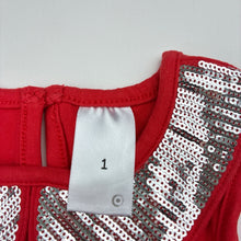 Load image into Gallery viewer, Girls Target, stretchy sleeveless top,sequin collar, FUC, size 1,  
