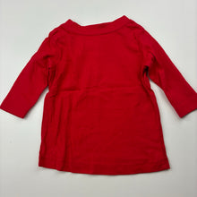 Load image into Gallery viewer, Boys Tiny Little Wonders, red cotton long sleeve t-shirt / tee, EUC, size 000,  