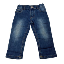 Load image into Gallery viewer, Boys B Collection, blue denim jeans, adjustable, Inside leg: 30cm, GUC, size 2,  