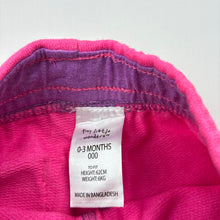 Load image into Gallery viewer, Girls Tiny Little Wonders, pink track pants, elaticated, EUC, size 000,  