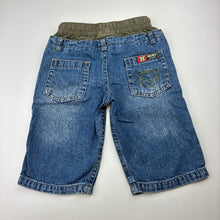 Load image into Gallery viewer, Boys Topolino, blue denim pants, elasticated, GUC, size 00,  