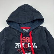 Load image into Gallery viewer, Boys GJ Unld, navy fleece lined hoodie sweater, GUC, size 12 months,  