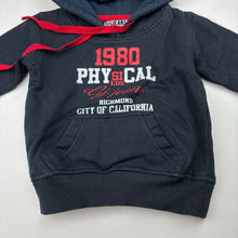 Load image into Gallery viewer, Boys GJ Unld, navy fleece lined hoodie sweater, GUC, size 12 months,  