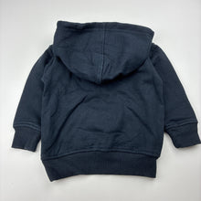 Load image into Gallery viewer, Boys GJ Unld, navy fleece lined hoodie sweater, GUC, size 12 months,  