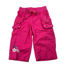 Load image into Gallery viewer, Girls Sprout, pink lightweight cotton pants, elasticated, GUC, size 00,  