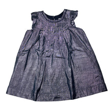 Load image into Gallery viewer, Girls Target, lined blue metallic party dress, EUC, size 1, L: 45cm