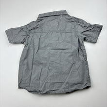 Load image into Gallery viewer, Boys Tiny Little Wonders, grey cotton short sleeve shirt, GUC, size 0,  