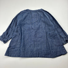 Load image into Gallery viewer, Girls Target, blue cotton tunic top, birds, GUC, size 1,  