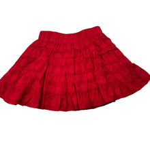Load image into Gallery viewer, Girls Pumpkin Patch, red lined cotton skirt, elasticated, EUC, size 1,  