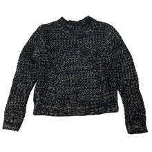Load image into Gallery viewer, Girls Tilii, black &amp; gold knitted sweater / jumper, GUC, size 8,  