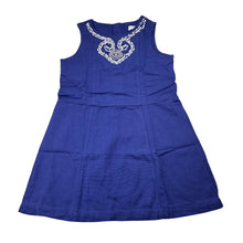 Load image into Gallery viewer, Girls Jack &amp; Milly, beaded cotton party dress, GUC, size 3, L: 52cm