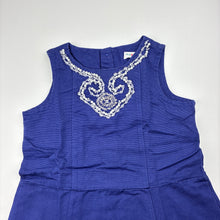 Load image into Gallery viewer, Girls Jack &amp; Milly, beaded cotton party dress, GUC, size 3, L: 52cm