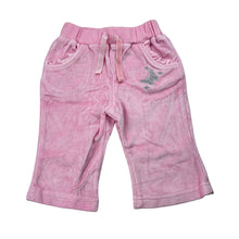 Load image into Gallery viewer, Girls Tiny Little Wonders, pink soft feel velour pants / bottoms, GUC, size 00,  