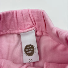 Load image into Gallery viewer, Girls Tiny Little Wonders, pink soft feel velour pants / bottoms, GUC, size 00,  