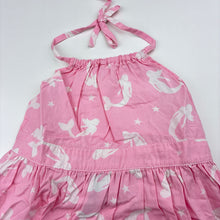 Load image into Gallery viewer, Girls Fred Bare, lightweight cotton halter-neck dress, mermaids, GUC, size 00, L: 38cm approx