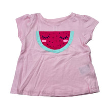 Load image into Gallery viewer, Girls Dymples, pink lightweight cotton t-shirt / top, watermelon, EUC, size 000,  