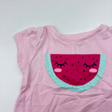 Load image into Gallery viewer, Girls Dymples, pink lightweight cotton t-shirt / top, watermelon, EUC, size 000,  