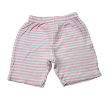 Load image into Gallery viewer, Girls Tiny Little Wonders, pink &amp; white stripe cotton shorts, GUC, size 0000,  