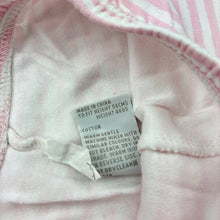 Load image into Gallery viewer, Girls Tiny Little Wonders, pink &amp; white stripe cotton shorts, GUC, size 0000,  