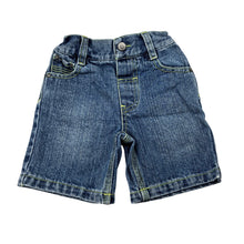 Load image into Gallery viewer, Boys H+T, vintage denim jean shorts, elasticated, GUC, size 00,  