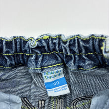 Load image into Gallery viewer, Boys H+T, vintage denim jean shorts, elasticated, GUC, size 00,  
