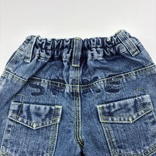 Load image into Gallery viewer, Boys H+T, vintage denim jean shorts, elasticated, GUC, size 00,  