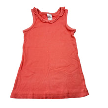 Load image into Gallery viewer, Girls Target, coral ribbed cotton tank top / tee, GUC, size 7,  