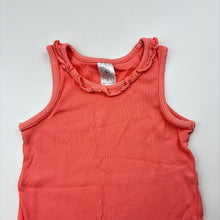 Load image into Gallery viewer, Girls Target, coral ribbed cotton tank top / tee, GUC, size 7,  