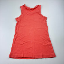 Load image into Gallery viewer, Girls Target, coral ribbed cotton tank top / tee, GUC, size 7,  