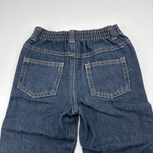 Load image into Gallery viewer, Boys dark, denim jeans,elasticated, Inside leg: 27cm, GUC, size 1-2,  