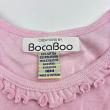 Load image into Gallery viewer, Girls BocaBoo, pink lightweight dress, diamonds, GUC, size 1-2, L: 41cm