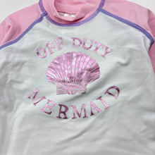 Load image into Gallery viewer, Girls Baby Berry, long sleeve rashie / swim top, mermaid, EUC, size 000,  
