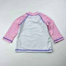 Load image into Gallery viewer, Girls Baby Berry, long sleeve rashie / swim top, mermaid, EUC, size 000,  
