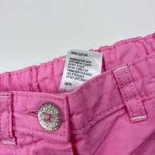 Load image into Gallery viewer, Girls Kids &amp; Co Baby, pink lightweight cotton shorts, adjustable, EUC, size 000,  