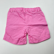 Load image into Gallery viewer, Girls Kids &amp; Co Baby, pink lightweight cotton shorts, adjustable, EUC, size 000,  