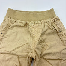 Load image into Gallery viewer, Boys Tiny Little Wonders, lined cotton pants / bottoms, elasticated, GUC, size 00,  