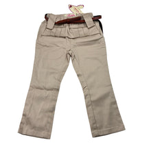 Load image into Gallery viewer, Girls Petite by Celine, beige stretch cotton pants, elasticated, NEW, size 0,  