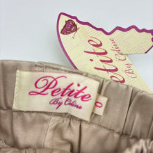 Load image into Gallery viewer, Girls Petite by Celine, beige stretch cotton pants, elasticated, NEW, size 0,  