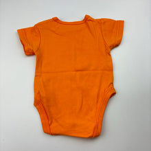 Load image into Gallery viewer, Unisex Ollie's Place, orange cotton bodysuit / romper, grandad, EUC, size 0000,  
