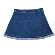 Load image into Gallery viewer, Girls lightweight, denim casual skirt, W: 24cm across, EUC, size 12 months,  
