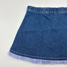 Load image into Gallery viewer, Girls lightweight, denim casual skirt, W: 24cm across, EUC, size 12 months,  