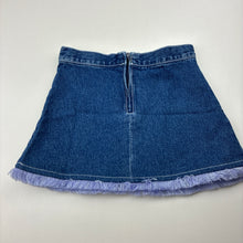 Load image into Gallery viewer, Girls lightweight, denim casual skirt, W: 24cm across, EUC, size 12 months,  