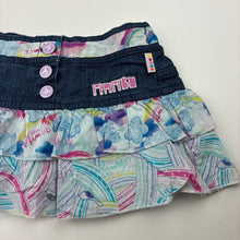 Load image into Gallery viewer, Girls Mambo, lightweight cotton &amp; denim skirt, elasticated, GUC, size 0,  