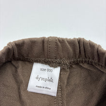 Load image into Gallery viewer, Boys Dymples, brown cargo shorts, elasticated, monkey, EUC, size 000,  