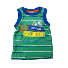 Load image into Gallery viewer, Boys Tiny Little Wonders, green cotton singlet / tank top, GUC, size 0000,  