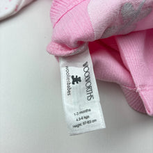 Load image into Gallery viewer, Girls Woolworths, pink cotton cross-over top, butterfly, EUC, size 000,  