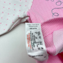 Load image into Gallery viewer, Girls Woolworths, pink cotton cross-over top, butterfly, EUC, size 000,  