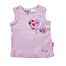 Load image into Gallery viewer, Girls Peter Alexander, pointelle cotton sleveless top, GUC, size 000,  