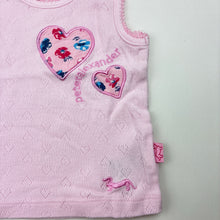Load image into Gallery viewer, Girls Peter Alexander, pointelle cotton sleveless top, GUC, size 000,  