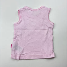 Load image into Gallery viewer, Girls Peter Alexander, pointelle cotton sleveless top, GUC, size 000,  